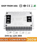 DC 24V to 12V 30A Step Down Power Converter Buck Regulator Cars Buses Bo... - $29.79+
