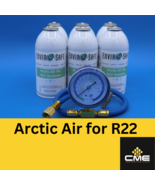 Envirosafe Arctic Air , AC Refrigerant/Freon Support (6) 4 oz cans and g... - £85.94 GBP
