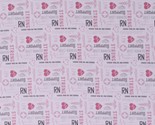 Cotton Nurses are Heroes Support Medical Workers Fabric Print Yard D783.64 - £9.39 GBP
