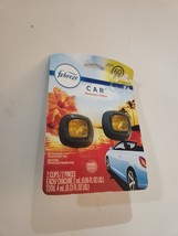 2 Count Febreze Car 0.06 Oz 60 Days Hawaiin Aloha Vent Clip Air Freshener - £6.95 GBP