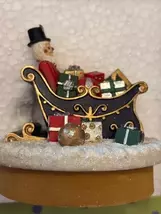 Our America Hallmark Jar Candle Topper Toy Soldier Christmas sleigh  - $10.00