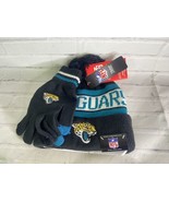 Ultra Game NFL Jacksonville Jaguars Winter Beanie Knit Hat with Gloves S... - £27.24 GBP