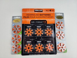 Lot of 84pcs Hearing Aid batteries Size 13 / P13 Kirkland & Power One Exp 2024 - $19.79