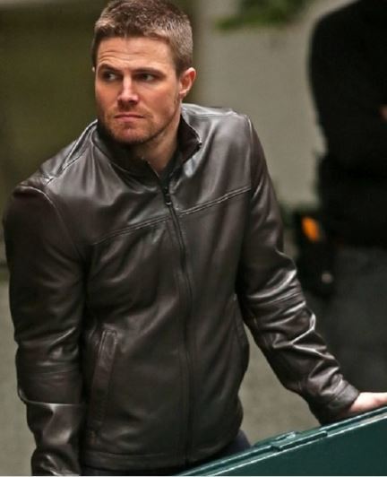 ARROW STEPHEN AMELL LEATHER JACKET 2019