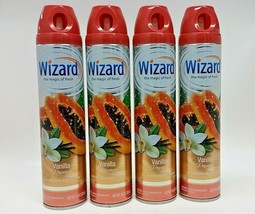 ( LOT 4 ) Air Freshener Spray Scent VANILLA PAPAYA Eliminates Odors 10 o... - $23.75