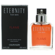 Eternity Flame by Calvin Klein, 3.4 oz Eau De Toilette Spray for Men - £60.49 GBP