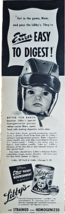 LIBBY&#39;S PEACHES-BABY FOOD-1946 Vintage Print Ad-FOOTBALL-Extra Easy To D... - $10.67