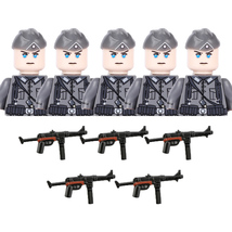 5PCS Military Building Blocks Solider Figures Toys Weapons Guns B19-39-1... - $27.99