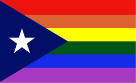 Puerto Rico Rainbow 3X5 Flag Rough Tex® 68D Nylon - £14.84 GBP