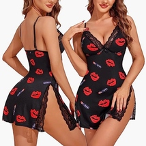 Women's Lingerie Sexy Nightwear Spaghetti Strap Nightgown Babydoll Chemi... - $29.99
