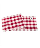 Kinara Madison Buffalo Check Sienna Red and White Table Runner 13x72 inches - $20.29 CAD
