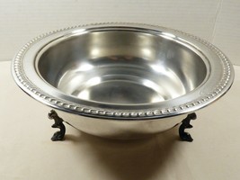 VTG Sheridan Hallmarked Silver Plated Footed Serving Bowl Dish Centerpiece - $51.48