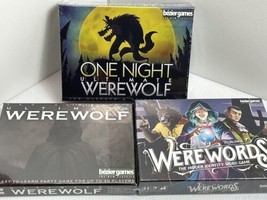 NEW One Night Ultimate Werewolf Card Game Bezier, Werewords &amp; Ultimate W... - $18.22