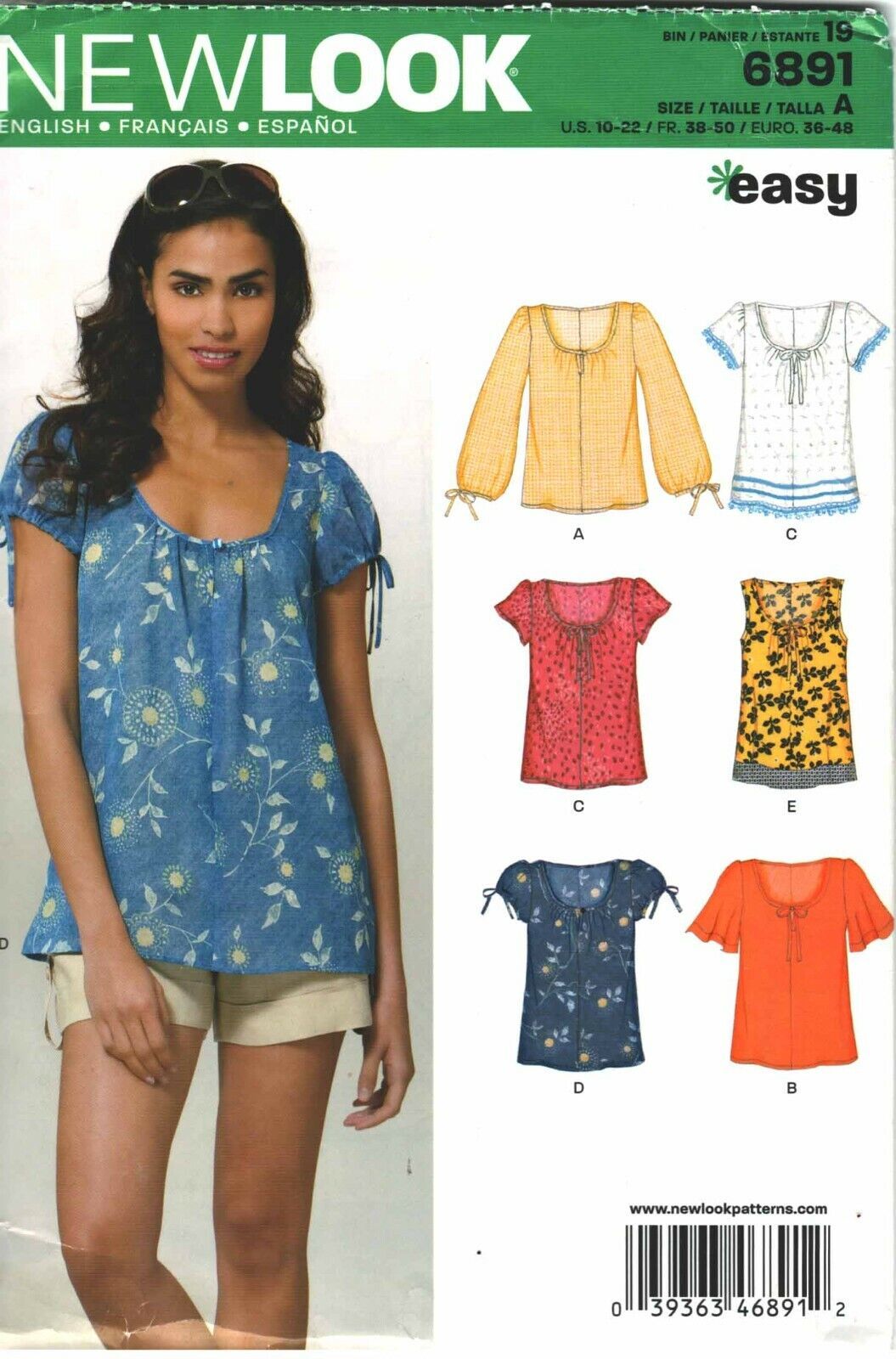 Misses' TOPS 2011  New Look Pattern 6891 Sizes 10-22 - $12.00