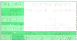 Yes Ticket Stub November 23 1987 St. Louis Missouri - $24.74
