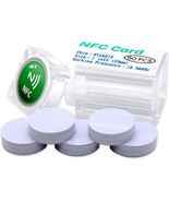 50pcs NTAG215 NFC Round Card 25mm 1Inch Compatible with TagMo and Amiibo... - $25.82