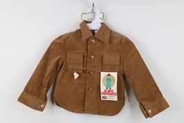 Deadstock Vintage 70s Streetwear Boys Toddler 4T Corduroy Button Shirt J... - $54.40