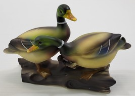 AP) Vintage Porcelain Pair of Mallard Ducks Figurine - £6.30 GBP