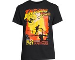 Men&#39;s Black Indiana Jones T-Shirt 1969 Worldwide Expeditions Size Medium... - $6.87