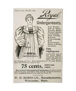 Burns Royal Undergarments Underwear 1897 Advertisement Victorian Fashion... - €17,17 EUR