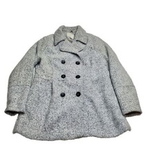 A New Day Coat Womens XXL Gray Long Sleeve Button Jacket Overcoat Winter - $19.75