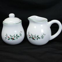 Royal Seasons Holly Christmas Creamer + Sugar Bowl with Lid Xmas - $7.83