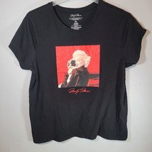 Marilyn Monroe Shirt Womens XL Black Short Sleeve - £13.14 GBP