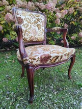 French Vintage Chair Cabriolet Louis XV Styl 1950&#39; - £613.35 GBP