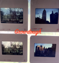 Original New York City Hall Park Street Scenes Lower Manhattan 4 Photo Slides - £18.47 GBP