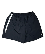 Nike Dri-Fit Running Shorts Size XXL Black With White Piping Lined Mens ... - £30.95 GBP