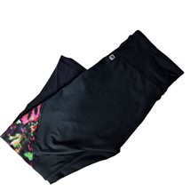 Fabletics Women&#39;s Yoga Pants Size Small Black Multicolor Geometric Workout - £22.98 GBP