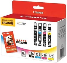Canon Cli226 Color Pack With Photo Paper 50 Sheets Compatible To, And Mx... - £60.25 GBP