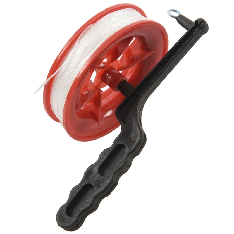 100M Twisted String Line Outdoor Kite Tool Ballbearing Plastic Red Wheel Kite - £9.01 GBP