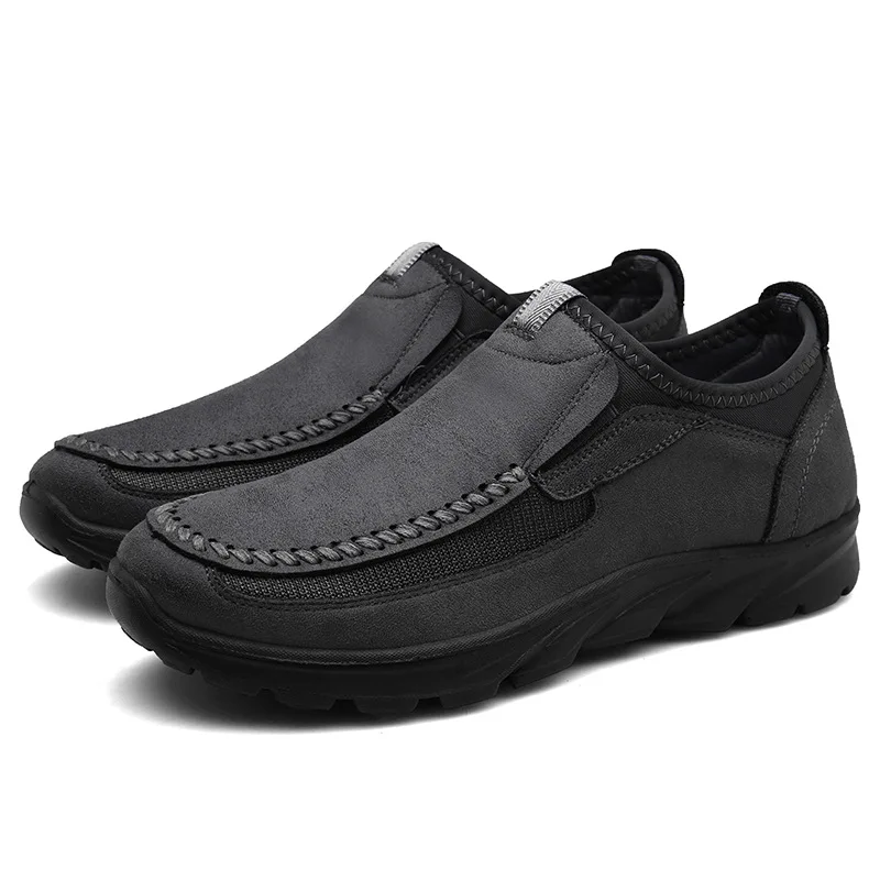 Men Casual Shoes Loafers Sneakers New Fashion Handmade Retro Leisure Loafers Sho - $37.10