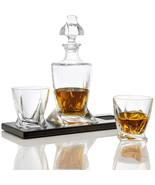 Whiskey Liquor Decanter with Glasses - £77.11 GBP