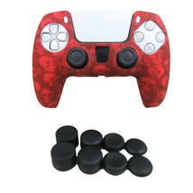 Silicone Grip + (8) Multi Analog Thumb Cap For PS5 Controller Skulls Accessories - £7.08 GBP
