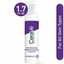 CeraVe Skin Renewing Nightly Exfoliating Treatment Anti-Aging Face Serum 1.7oz.+ - £39.80 GBP