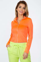 Women&#39;s Mock Neck Zip Front Crop Top - $11.83 CAD