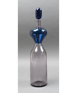 Gio Ponti Venini Signed Murano Glass Bottle With Stopper - £1,464.94 GBP