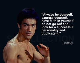 Bruce Lee &quot;Always Be Yourself, Express Yourself...&quot; Quote Photo Various Sizes - £3.86 GBP+