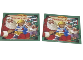 Santa&#39;s Knee Picture Me Memory Book Child Photo Story Christmas Claus Lot 2 - $9.85