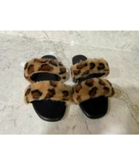 Women Top Moda Slippers Slip On Flat Sandals Comfort Leopard Cheetah Pri... - £5.95 GBP