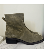 LUCKY BRAND Kazey Square Toe Suede Bootie, Block Heel, Martini, Size 10,... - $89.00