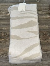 A New Day Women&#39;s Brushed Blanket Scarf Wrap Shawl NEW -Gray Striped. Super Soft - $14.99