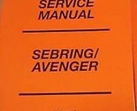 2000 Dodge Avenger &amp; Chrysler Sebring Service Atelier Réparation Manuel ... - £5.62 GBP