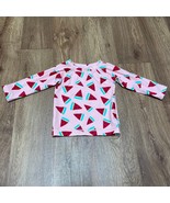 Hanna Andersson Girls Pink Red Watermelon Long Sleeve Rash Guard Size 18... - $23.76