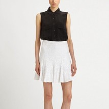 BCBG MaxAzria Quinnie Lace white flared Skirt size 2 new - £37.84 GBP