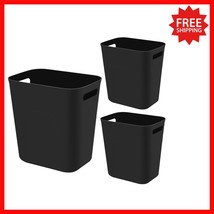Compact 3.5 Gallon Open-Top Trash Can - Versatile Wastebasket for Small ... - $47.52