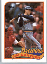 1989 Topps 671 Jim Gantner  Milwaukee Brewers - $0.99