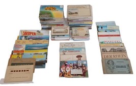 Huge Lot Souvenir Postcard Folders 120+ Pieces - £98.86 GBP